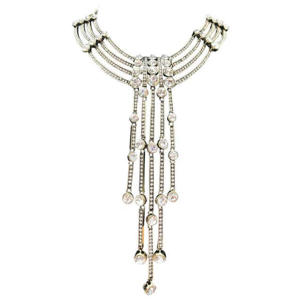 Signed HEIDI DAUS Designer Hollywood Inspired Swarovski Crystal Necklace
