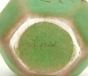 Art Nouveau Art Glass Dragon Petit Cache Pot