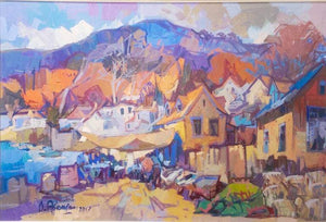 ‘Les Laurentides’ Contemporary Oil on Board Painting Bedros Aslanian