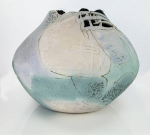 Extra Large Ceramic Clay Vessel Vase Bowl Signed Markiewicz