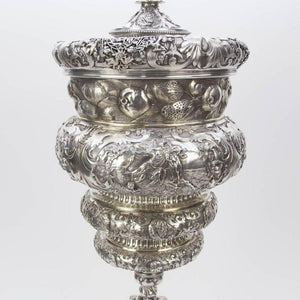Magnificent Important Antique Large Silver Covered Chalice