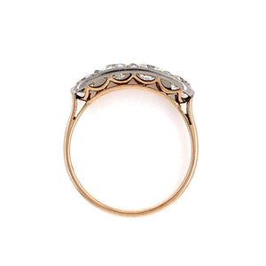 1.80 Carat Diamond Edwardian Platinum Ring Estate Fine Jewelry