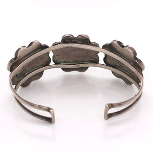 Native American HOPI Headdress Sterling Silver Cuff Bracelet Estate Fine Jewelry