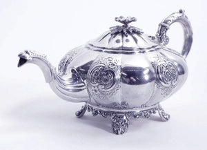 Birks Sterling Silver Repoussé 5-Piece Coffee Tea Set Fabulous Estate Find
