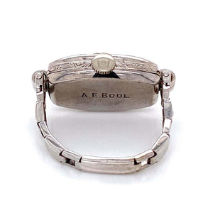 Diamond Art Deco Platinum Cocktail Watch Ring Fine Estate Jewelry, circa 1920s