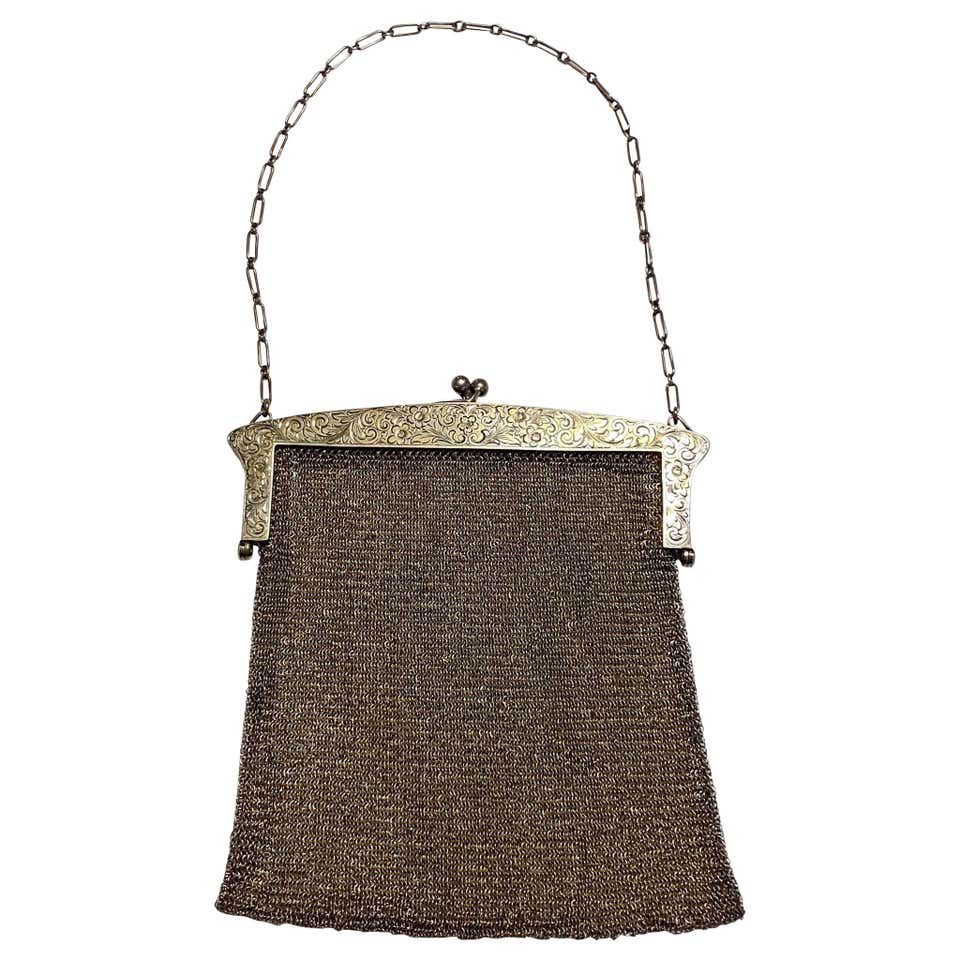 Buy Antique Tiny Metal Mesh Handbag Purse Blessed Mother Clasp Online in  India - Etsy