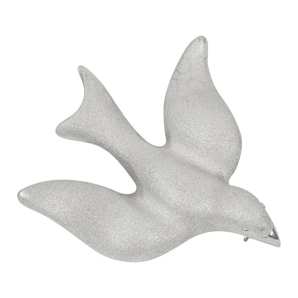 Beautiful Dove of Peace Sterling Silver Brooch Pin