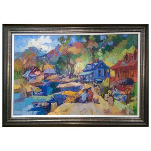 ‘Charlevoix’ Contemporary Oil on Board Painting by Bedros Aslanian