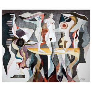 Maria Astadjov Modern Abstract Painting "The Island of Souls", 2019
