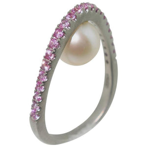 Uniquely Beautiful Pearl Pink Sapphire Statement Ring