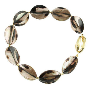 Shell Star Fruit Gilt Silver Statement Necklace