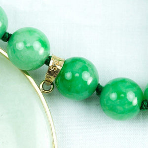 Outstanding Jade Gold Pendant Necklace