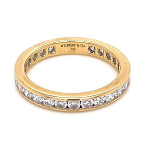 Tiffany & Co. Diamond Eternity engagement Band Ring Estate Fine Jewelry