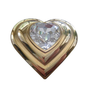 Yves Saint Laurent Paris Poudre Ecrin Crystal Heart Jeweled Compact  YSL