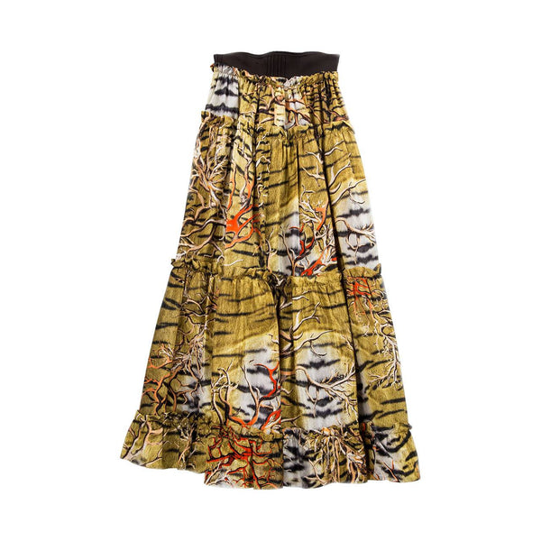 Beautiful Roberto Cavalli Long Silk Skirt