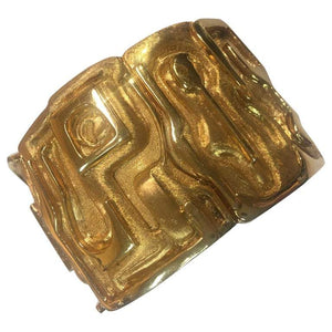Burle Marx 18 Karat Gold Cuff Bracelet Estate Fine Jewelry