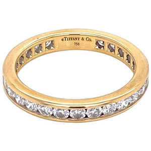 Tiffany & Co. Diamond Eternity engagement Band Ring Estate Fine Jewelry