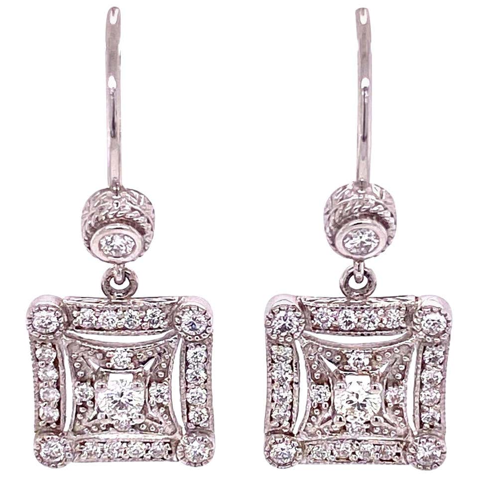 Duet Crossover Double Hoop Earrings with Diamonds in 18K White Gold -  Fredric H. Rubel Jewelers