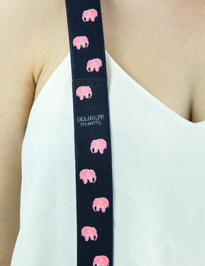 Vintage Delirium Tremens Pink Elephant Suspenders