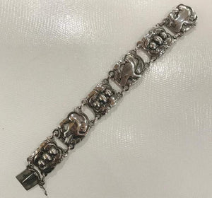 Vintage Georg Jensen Dove Bird Sterling Silver Bracelet #14 Denmark Estate Find