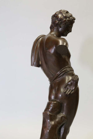 Antique Bronze Sculpture of Antinous of Belvedere, 19th Century, Italian