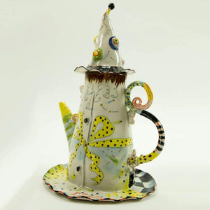 Rare Figural Porcelain Hand Crafted Teapot by Irina Zaytceva