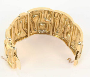 Burle Marx 18 Karat Gold Cuff Bracelet Estate Fine Jewelry