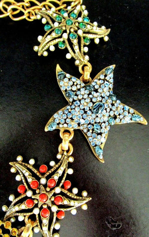Authentic Designer Geisha Butterfly Necklace Oscar De La Renta Original in Box
