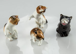 Royal Doulton Collection of Ten Dogs and Cats Porcelain Figurines England