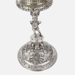 Magnificent Important Antique Large Silver Covered Chalice
