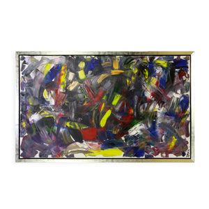 Color My World Acrylic on Canvas Abstract Painting Framed Andrew Plum