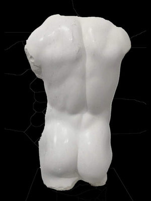 Magnificent Large Marble Nude Male Torso