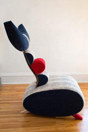 Contemporary One-of-a-Kind Nathalie Guez “Scorpio” Designer Upholstered Chair