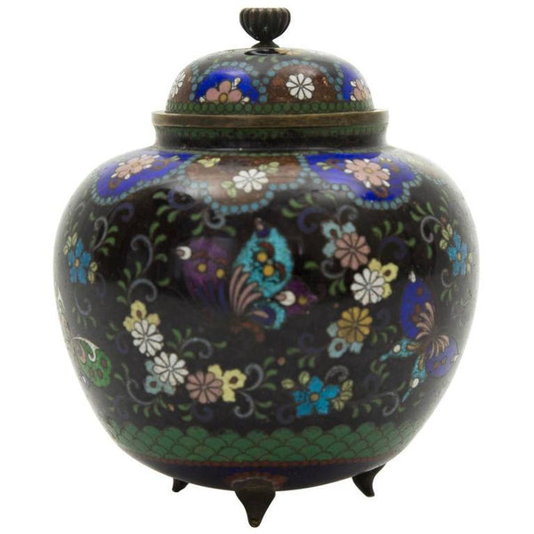 19th Century Japanese Cloisonné Ginger Jar