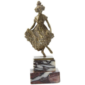Carl Kauba Bronze Figurine of a Dancing Lady, Vienna, circa 1900