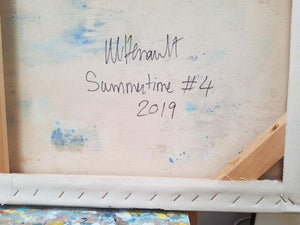 Michelle Hénault Modern Abstract Painting "Summertime IV", 2019