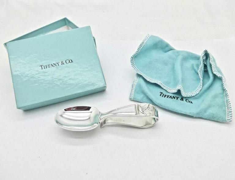 Tiffany & Co. Mother Goose Sterling Silver Curved Handle Baby Spoon Bo -  Coach Luxury