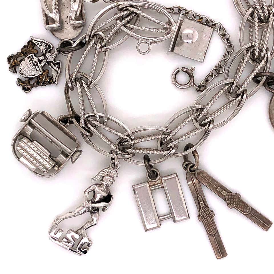 Charm Bracelet, Silver – Mvintage