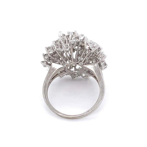 Designer 4.50 Carat Diamond Gubelin Cocktail Ring Estate Fine Jewelry