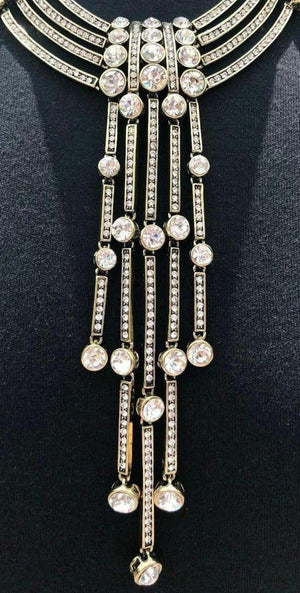 Signed HEIDI DAUS Designer Hollywood Inspired Swarovski Crystal Necklace