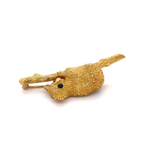 Australian Koala Bear Designer J Cooper Gold Brooch Pin Fine Estate Jewelry