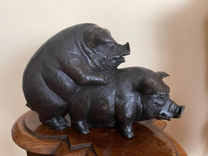 When Pigs Fornicate Bronze Sculpture