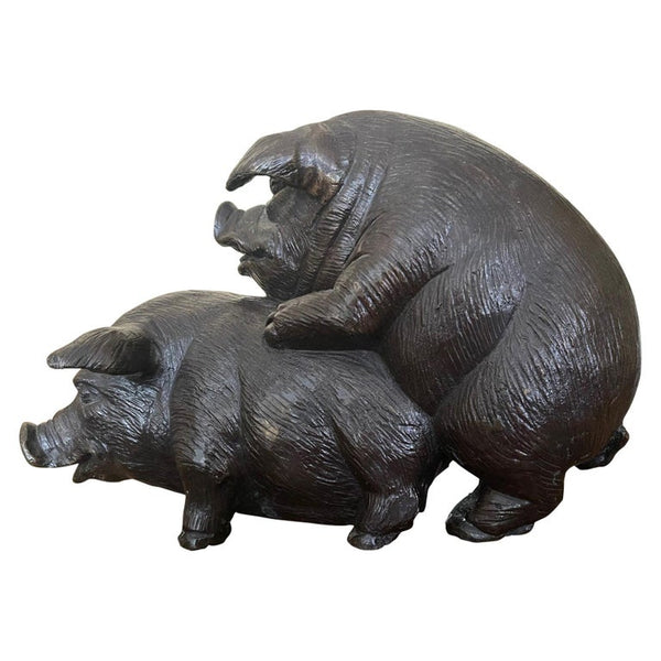 When Pigs Fornicate Bronze Sculpture