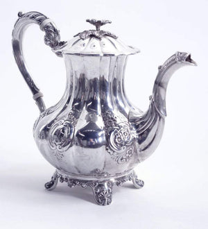 Birks Sterling Silver Repoussé 5-Piece Coffee Tea Set Fabulous Estate Find