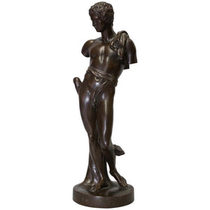 Antique Bronze Sculpture of Antinous of Belvedere, 19th Century, Italian
