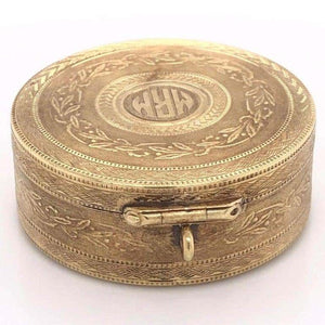Tiffany & Co. Gold Trinket Box with Ring Holder Estate Fine Collectible