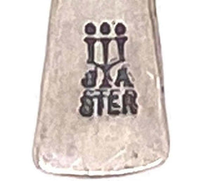 Signed James Avery Designer 6 Finger Fan Sterling Silver Earrings Estate Find